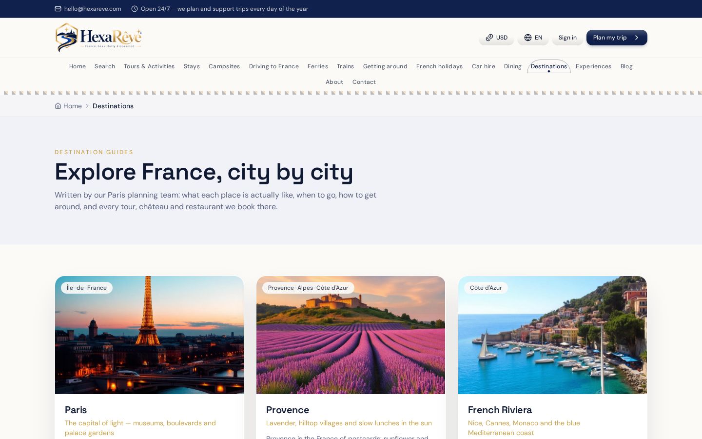 Destinations